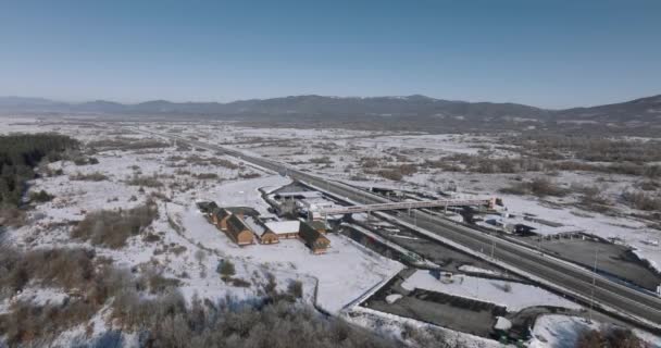 Lika vista aérea da região na Croácia — Vídeo de Stock