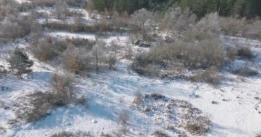Hırvatistan 'da Lika bölgesi hava görüntüsü