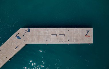 Cres eski kasaba limanı Hırvatistan