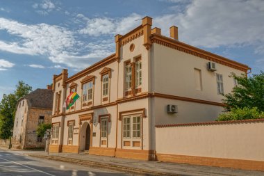 Hırvatistan 'ın eski kent merkezindeki Bjelovar belediye binası