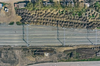 Vukovar Hırvatistan 'da yeni bir demiryolu inşaatı