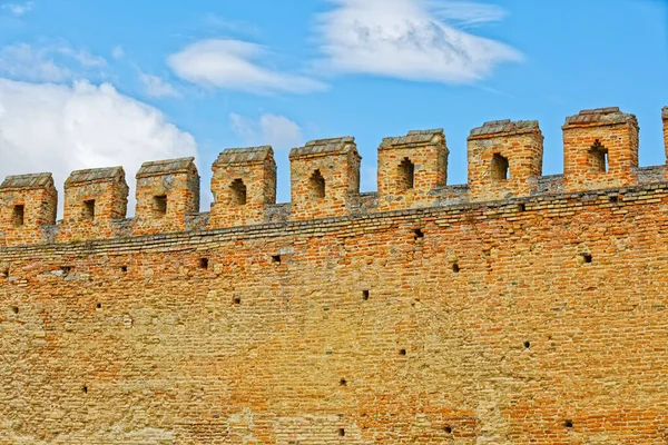 北東部クロアチアのイロイク城防衛壁の詳細 — ストック写真