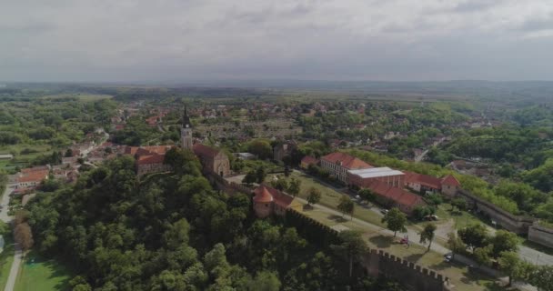 Ilok najbardziej wysuniętym na wschód miastem Chorwacji — Wideo stockowe