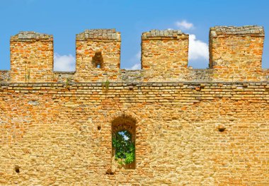 Hırvatistan 'ın kuzeydoğusundaki Ilok Kalesi savunma duvarları