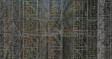 Çelik metal yapı iskelesi köprü inşaatı için destek yapıları