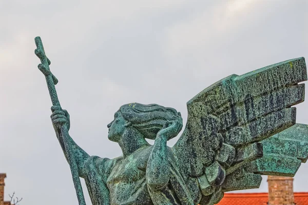 Budapest Bronze statue of an angel — Stock Photo, Image