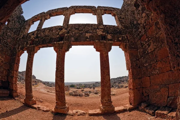 Serjilla Tavern widok Syria — Zdjęcie stockowe