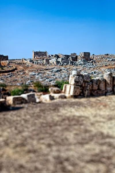 Casa de Serjilla ruínas Síria — Fotografia de Stock