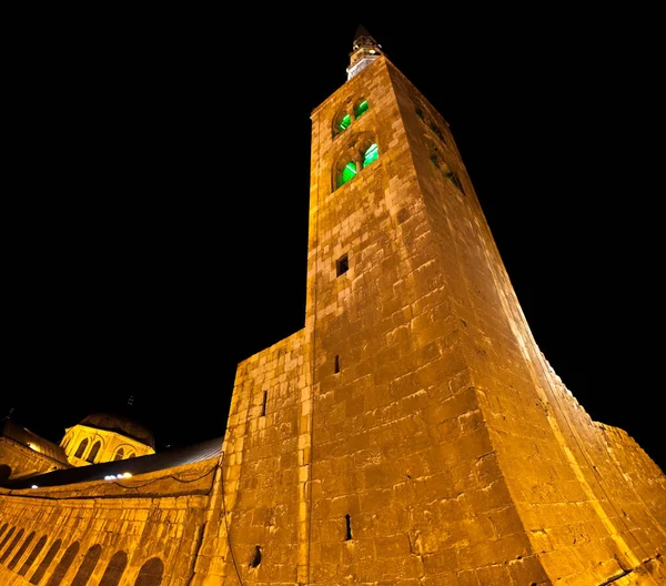 Isa minarete Gran Mezquita Damasco — Foto de Stock