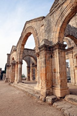 Harabeleri, Bizans Kilisesi, Saint Simeon-Stylites-, Suriye.