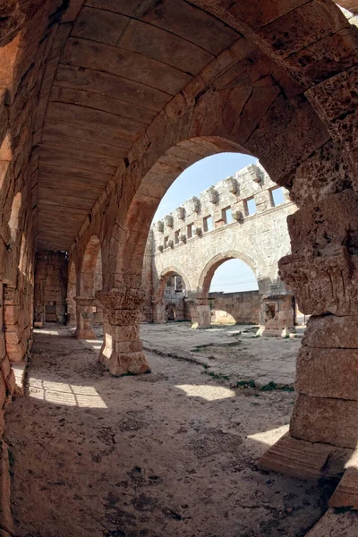 One Best Preserved Syrian Byzantine Ecclesiastical Building 5Th Century Three — Stock Photo, Image