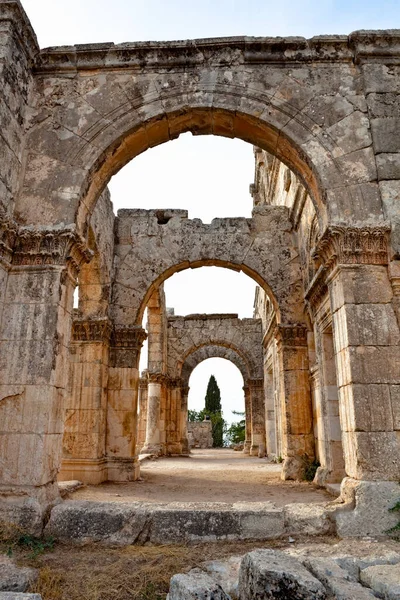 Harabeleri Bizans Kilisesi Saint Simeon Stylites Suriye — Stok fotoğraf