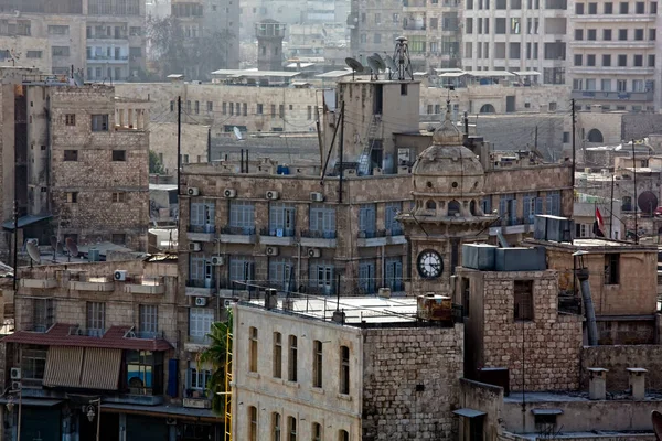 Aleppo klokkentoren Syrië — Stockfoto