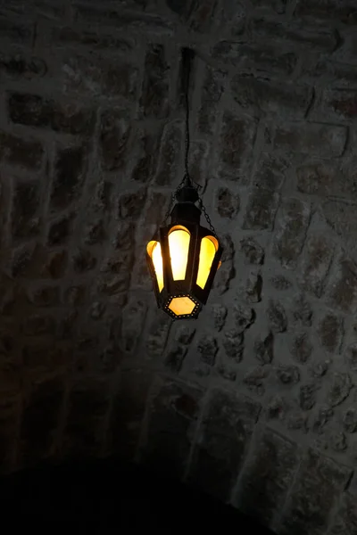 Citadela lampa Aleppo Sýrie — Stock fotografie