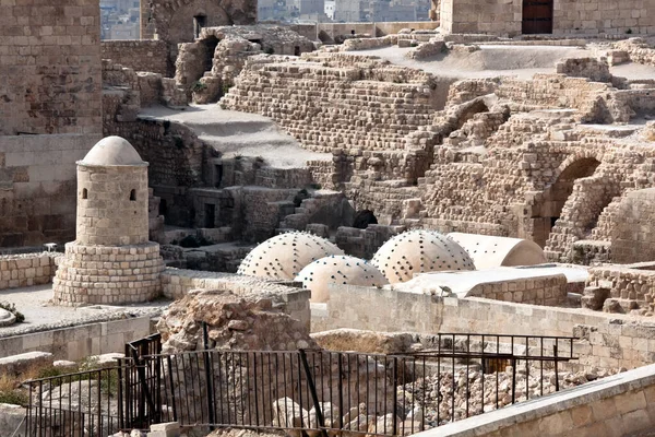 Domes of Citadel Aleppo — Stock Photo, Image