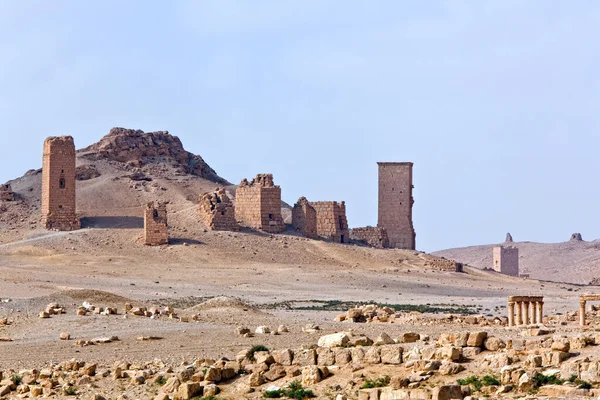 A sírok völgye Palmyra Szíria — Stock Fotó