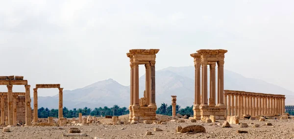 Palmyra Tetrapylon Szíria — Stock Fotó