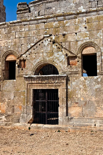 Jest Jeden Najlepiej Zachowanych Syryjski Bizantyjskiej Kościelnych Budynku Wieku Trzy — Zdjęcie stockowe