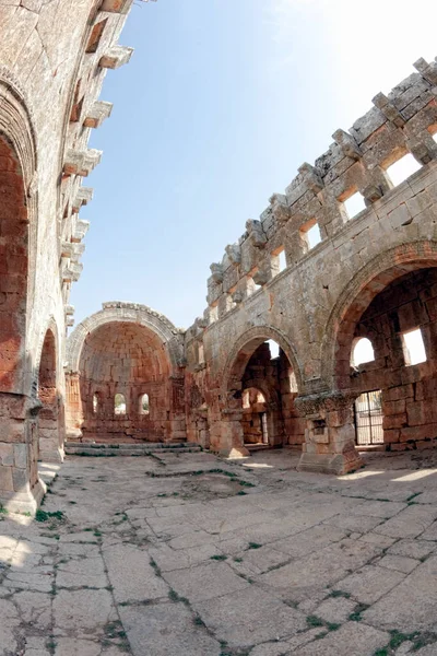 One Best Preserved Syrian Byzantine Ecclesiastical Building 5Th Century Three — Stock Photo, Image