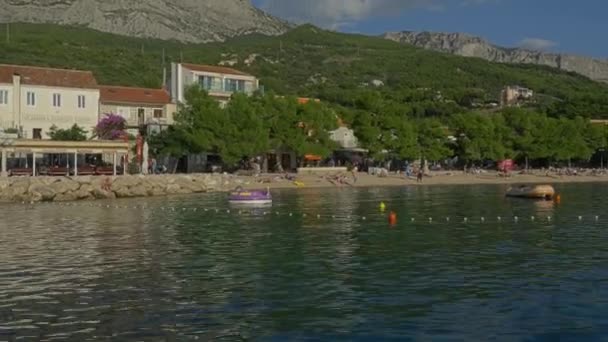 Tucepi Croatia Szeptember 2020 Tucepi Gyönyörű Természete Turisztikai Város Zsúfolt — Stock videók