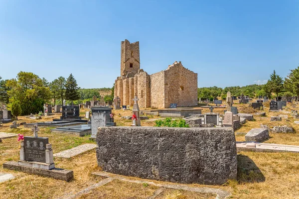 Cetina Croatia Ağustos 2017 Roma Öncesi Kutsal Kurtuluş Kilisesi Vrlika — Stok fotoğraf