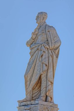 CORFU, GREECE, SEPTEMBER 28, 2019: Ioannis Antonios Kont Kapodistrias 'ın Bağımsız Yunanistan' ın ilk cumhurbaşkanı.
