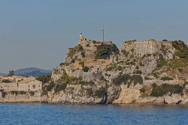 Ancienne Forteresse Vénitienne Construite Sur Îlot Artificiel Avec Des Murs — Photo