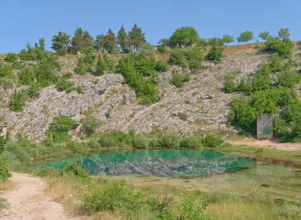 View Source River Cetina Croatia Beautiful Landscape Sinj Croatia — Stock Photo, Image