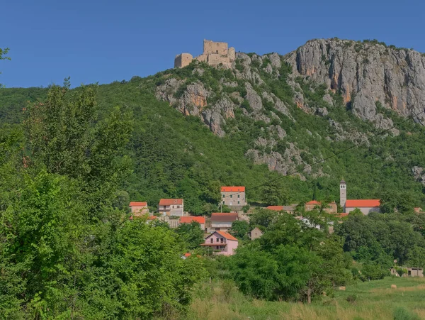 Ruins Prozor Fortress Just Town Vrlika Croatia — Stock Photo, Image