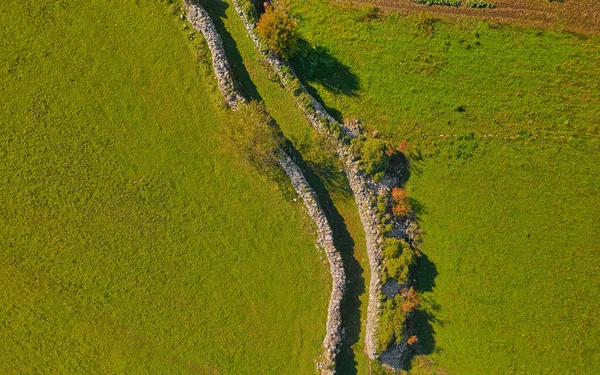 Aerial View Plateau Hinterland Konavle Village Stravac Wider Area Dubrovnik — Stockfoto