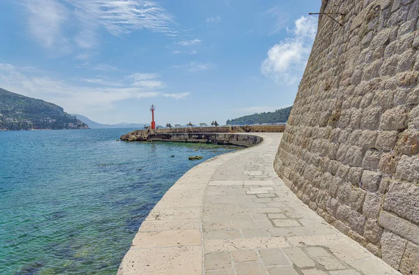 Porporela Breakwater Front John Fortress Dubrovnik Old City Croatia Europe — Stock Photo, Image