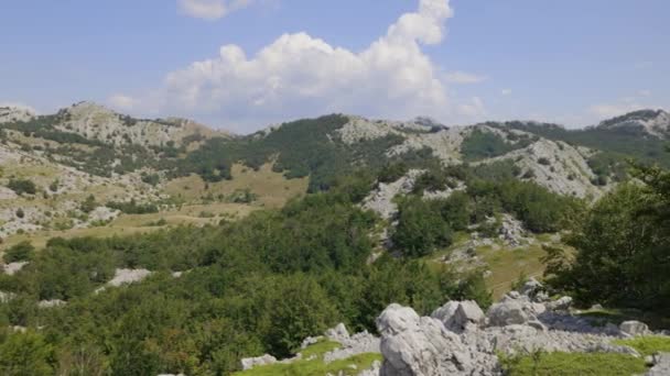 Panorama Meseta Cordillera Velebit Croacia — Vídeos de Stock