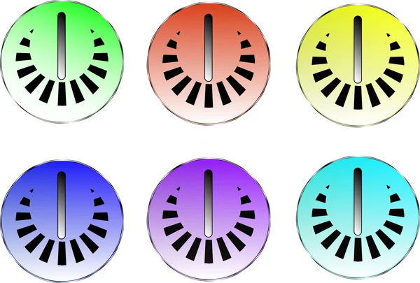 Botón de inicio en diferentes colores — Vector de stock