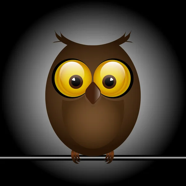 Funny owl — Stock Vector