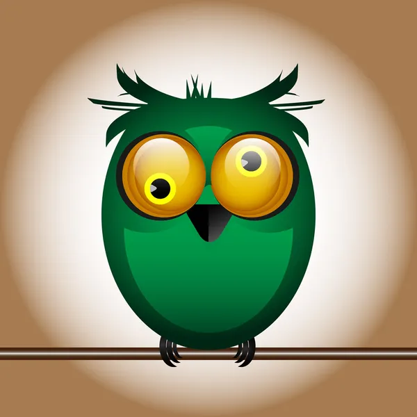Funny owl — Stock Vector