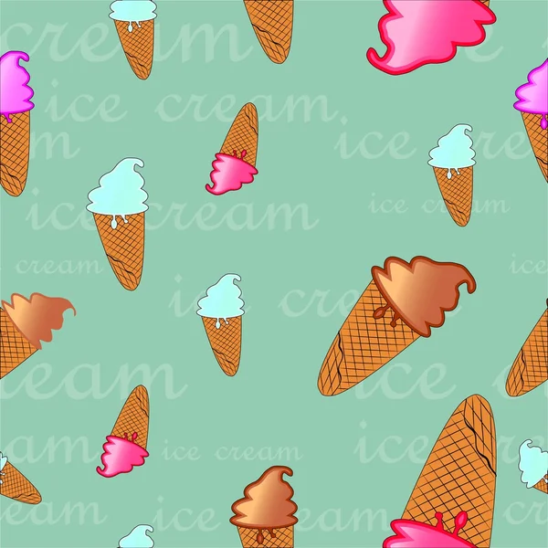 Texture of ice cream — Stock Vector