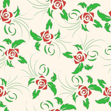 Çiçeklerle kusursuz desen