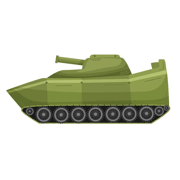 Panzer. BTR. Vektorillustration mit militärischer Ausrüstung. Das Objekt ist auf weißem Hintergrund isoliert. Krieg. Armee. Für Ihr Design. — Stockvektor