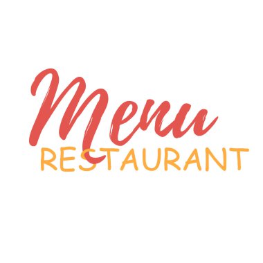 Restoran menüsü. Restoran için mektup. Yaratıcı tipografik metin. Tasarımın için..