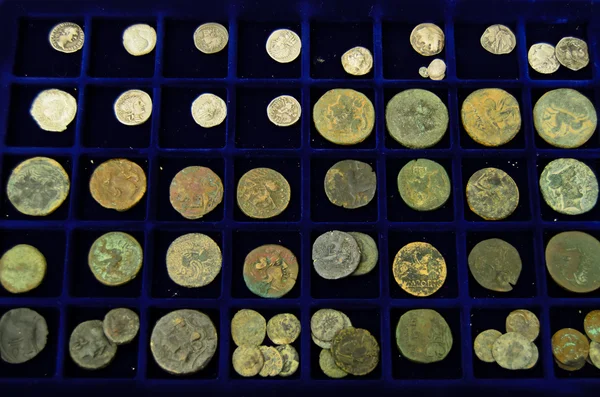 Αρχαία Ρωμαϊκά νομίσματα — Φωτογραφία Αρχείου