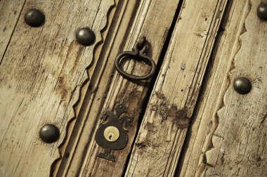 bir kapı kilidi
