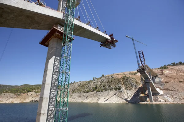 Ponte in costruzione — Foto Stock