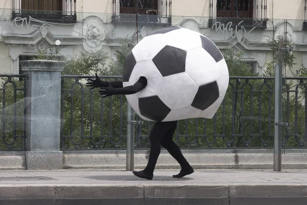 Disfraz de pelota de fútbol —  Fotos de Stock