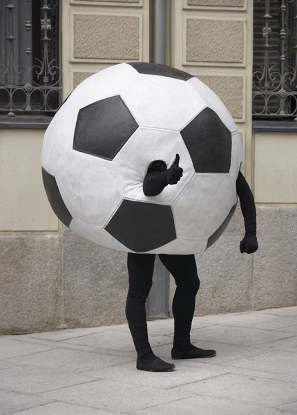 Ποδόσφαιρο μπάλα μεταμφίεση — Φωτογραφία Αρχείου