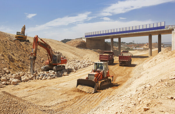 High speed line under construction