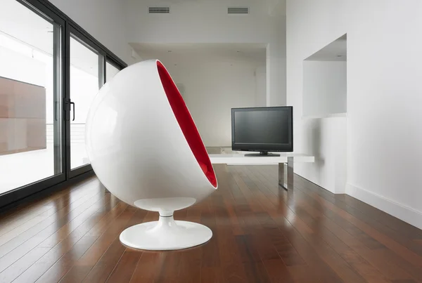 Poltrona sferica e soggiorno . — Foto Stock