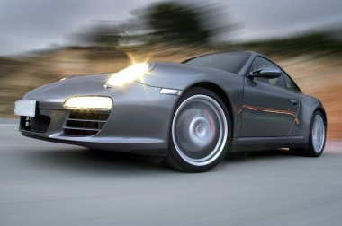 Car Speeding on Country Road