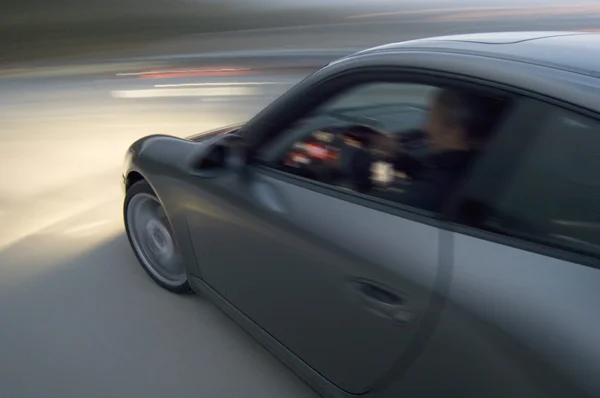 Velocidad del coche, movimiento borroso — Foto de Stock