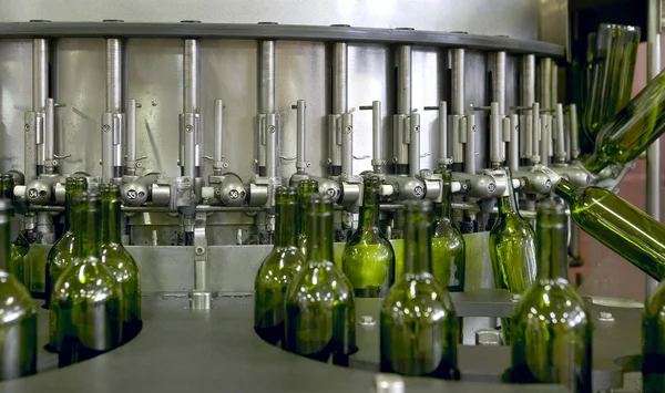 葡萄酒装瓶厂 — 图库照片