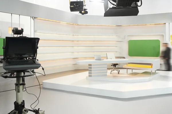 SET DE TELEVISÃO — Fotografia de Stock